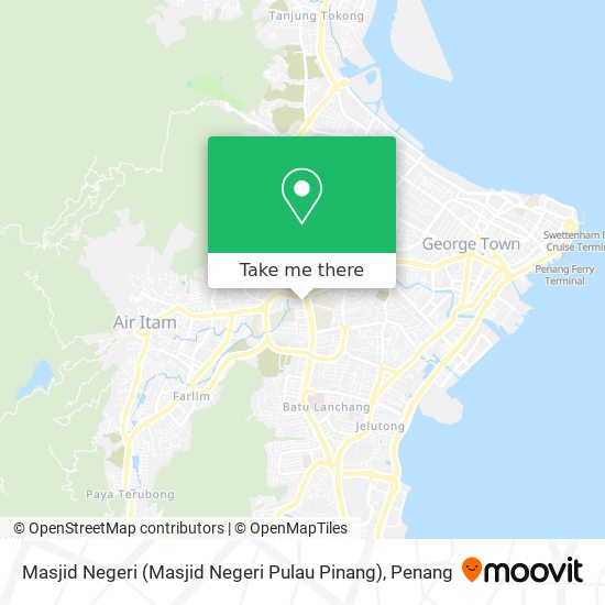 Peta Masjid Negeri (Masjid Negeri Pulau Pinang)