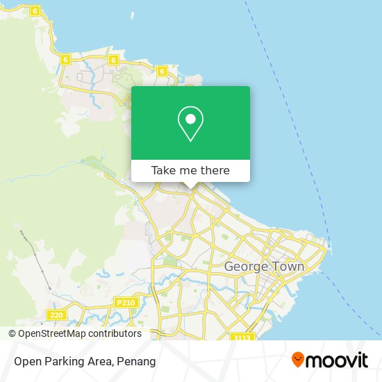 Open Parking Area map