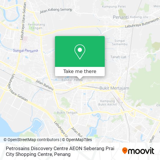 Petrosains Discovery Centre AEON Seberang Prai City Shopping Centre map