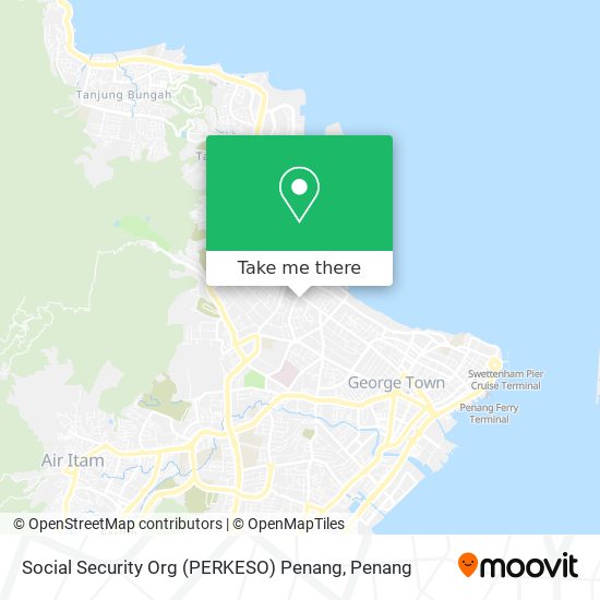 Peta Social Security Org (PERKESO) Penang