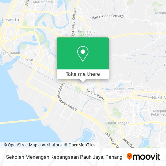 Peta Sekolah Menengah Kebangsaan Pauh Jaya