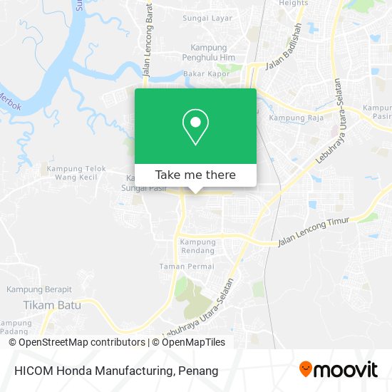 HICOM Honda Manufacturing map