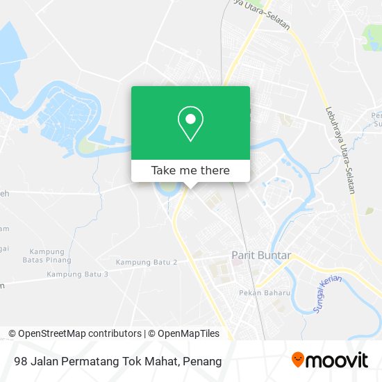 98 Jalan Permatang Tok Mahat map