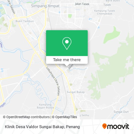 Peta Klinik Desa Valdor Sungai Bakap