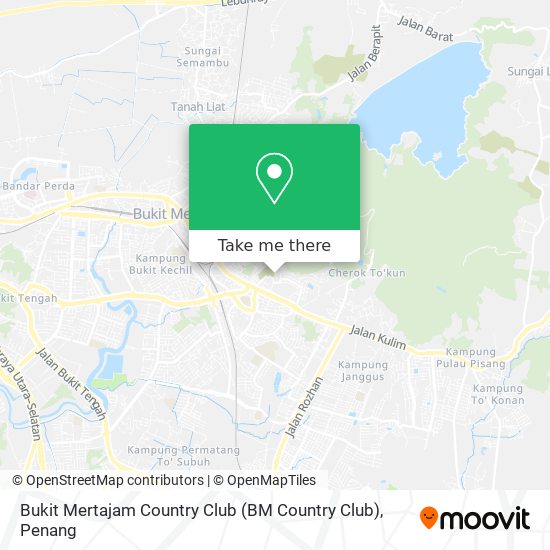 Peta Bukit Mertajam Country Club (BM Country Club)