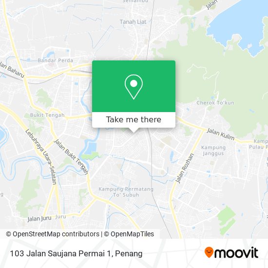 Peta 103 Jalan Saujana Permai 1