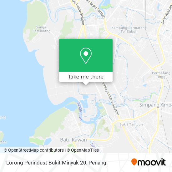 Peta Lorong Perindust Bukit Minyak 20