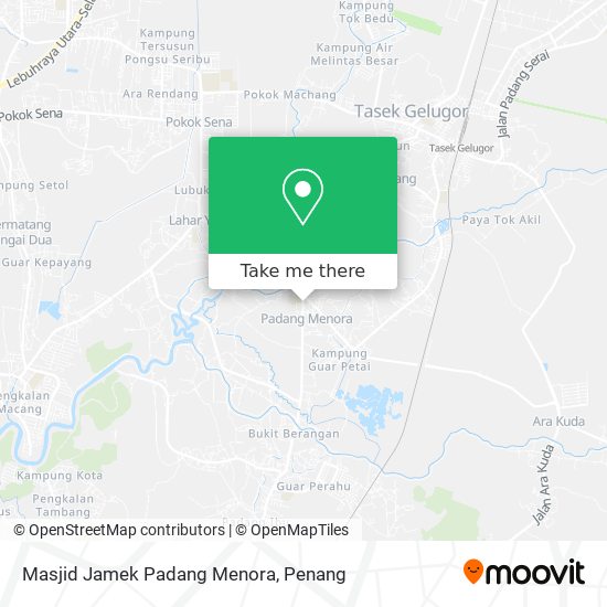 Masjid Jamek Padang Menora map