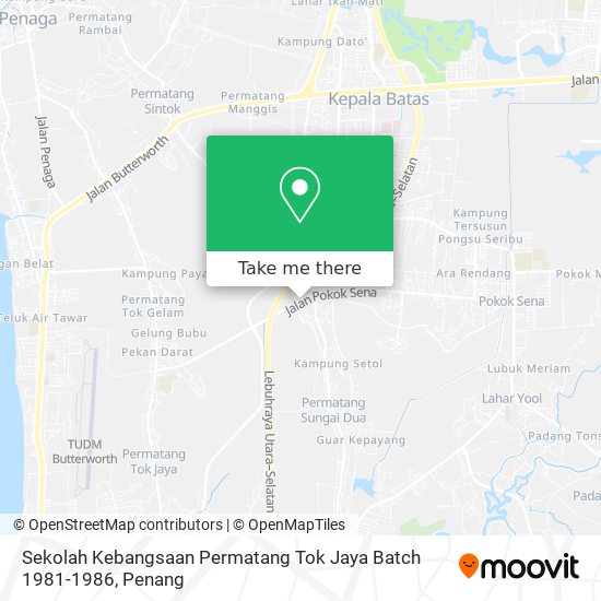 Peta Sekolah Kebangsaan Permatang Tok Jaya Batch 1981-1986
