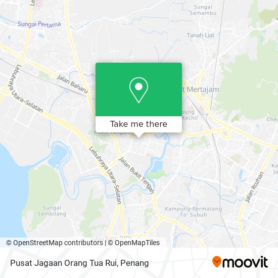 Peta Pusat Jagaan Orang Tua Rui