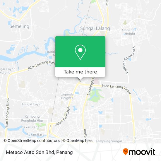 Peta Metaco Auto Sdn Bhd