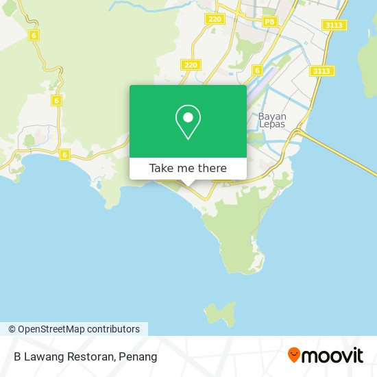 B Lawang Restoran map