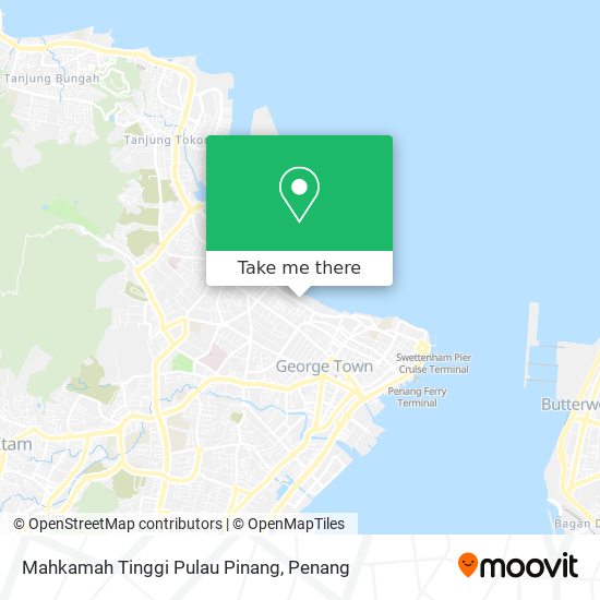 Mahkamah Tinggi Pulau Pinang map