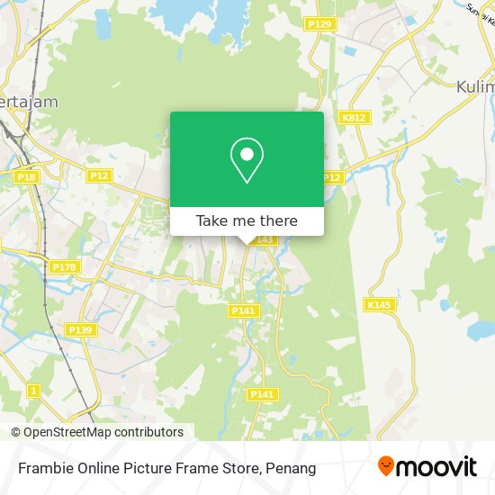 Frambie Online Picture Frame Store map