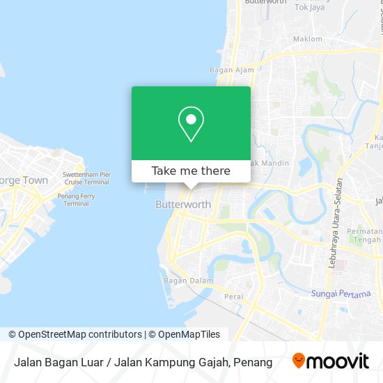 Peta Jalan Bagan Luar / Jalan Kampung Gajah