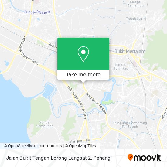 Jalan Bukit Tengah-Lorong Langsat 2 map
