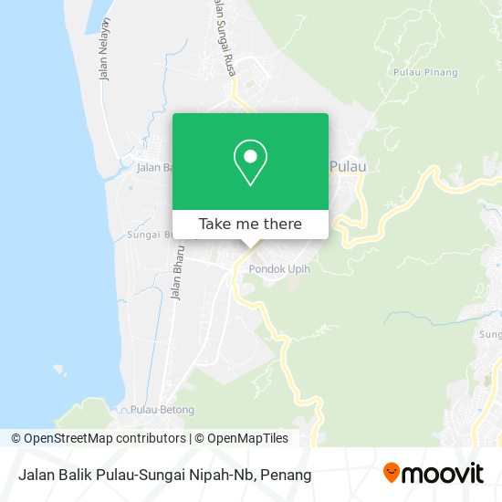 Jalan Balik Pulau-Sungai Nipah-Nb map