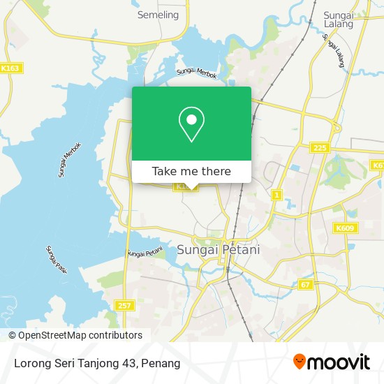 Peta Lorong Seri Tanjong 43