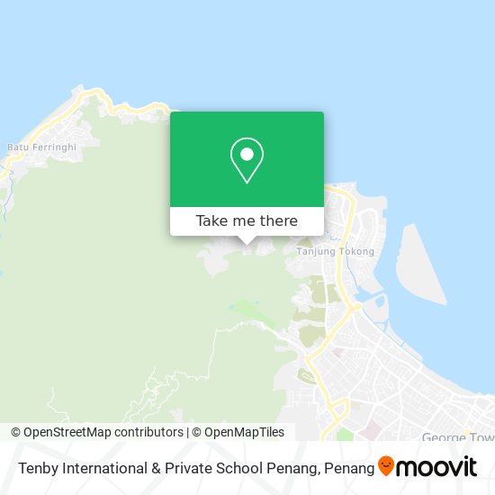 Peta Tenby International & Private School Penang