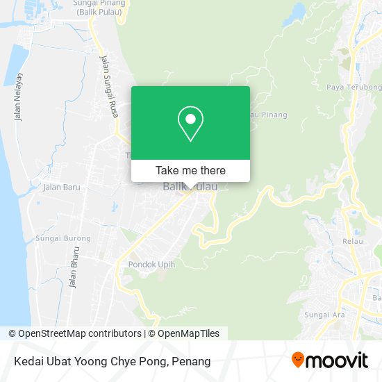 Peta Kedai Ubat Yoong Chye Pong