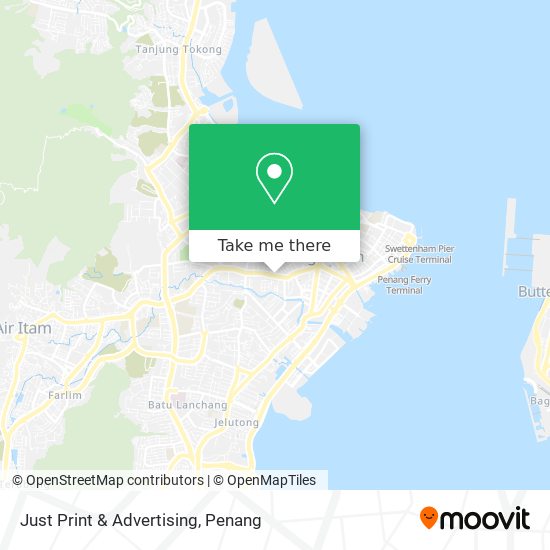 Just Print & Advertising map