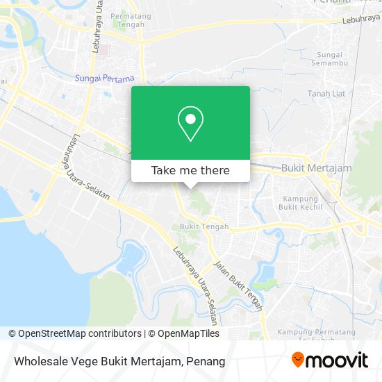 Wholesale Vege Bukit Mertajam map