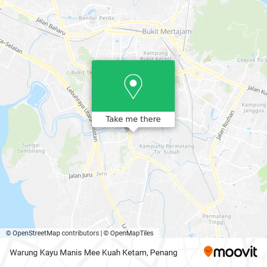 Warung Kayu Manis Mee Kuah Ketam map