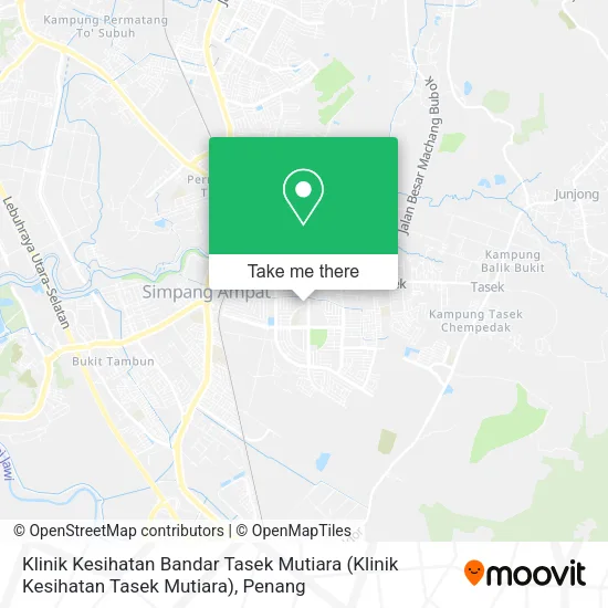 Klinik Kesihatan Bandar Tasek Mutiara map