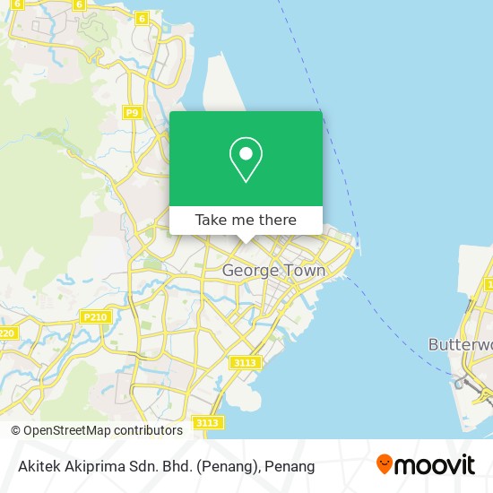 Peta Akitek Akiprima Sdn. Bhd. (Penang)