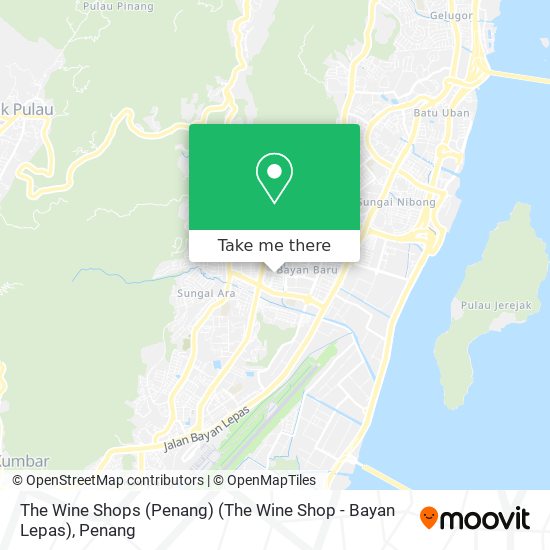 Peta The Wine Shops (Penang) (The Wine Shop - Bayan Lepas)