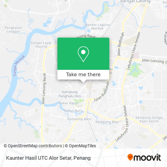 Kaunter Hasil UTC Alor Setar map