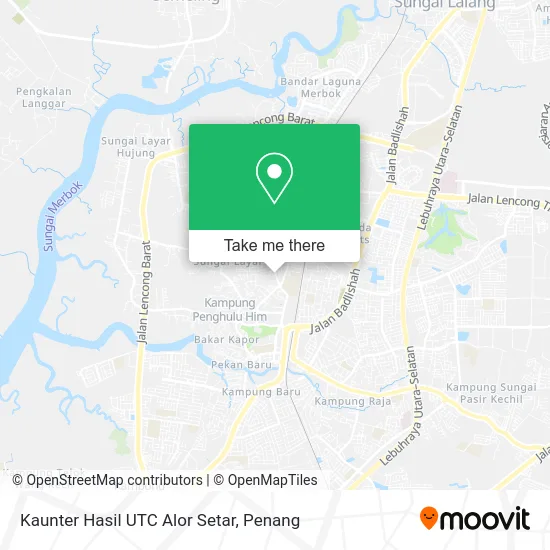 Kaunter Hasil UTC Alor Setar map