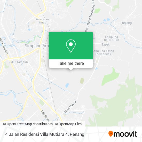 Peta 4 Jalan Residensi Villa Mutiara 4