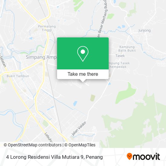 Peta 4 Lorong Residensi Villa Mutiara 9