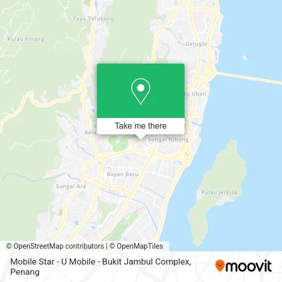 Mobile Star - U Mobile - Bukit Jambul Complex map