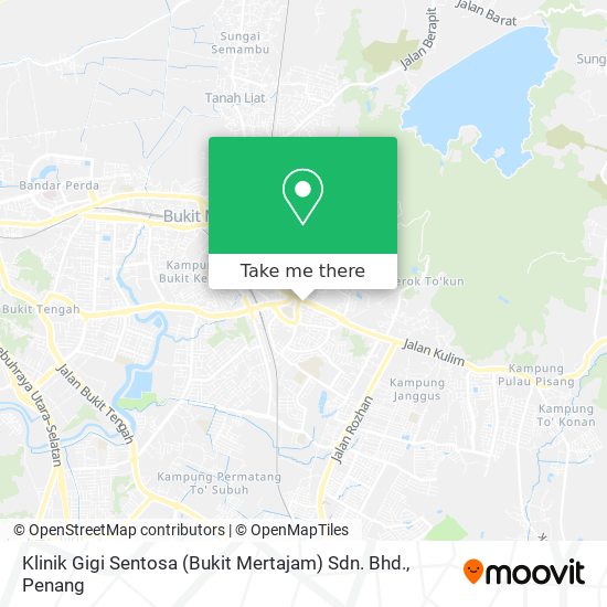 Klinik Gigi Sentosa (Bukit Mertajam) Sdn. Bhd. map
