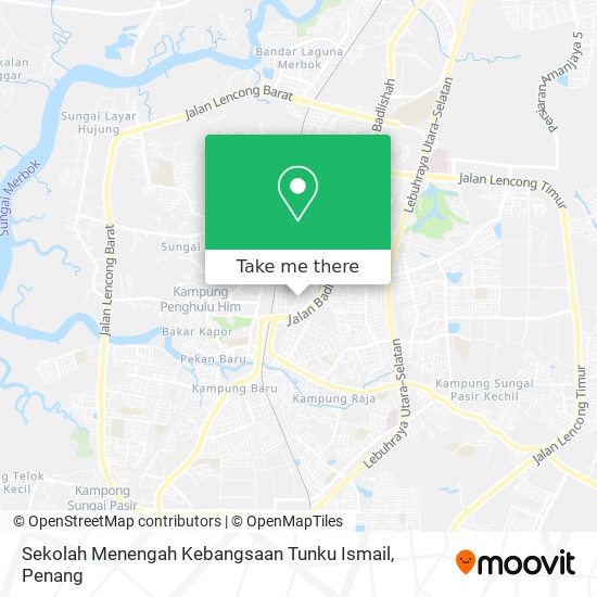 Peta Sekolah Menengah Kebangsaan Tunku Ismail
