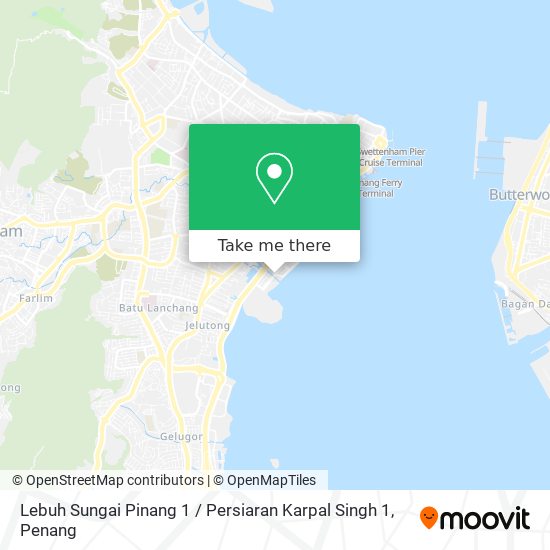 Lebuh Sungai Pinang 1 / Persiaran Karpal Singh 1 map