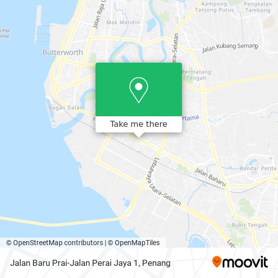 Peta Jalan Baru Prai-Jalan Perai Jaya 1