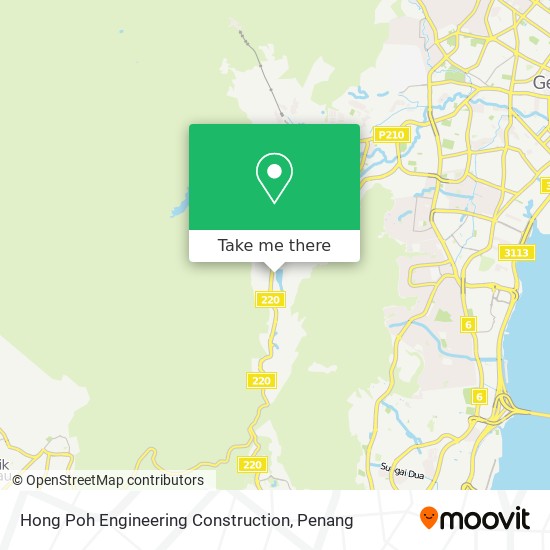 如何坐公交或轮渡去pulau Pinang的hong Poh Engineering Construction