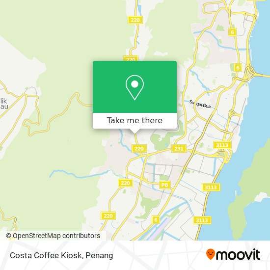 Costa Coffee Kiosk map