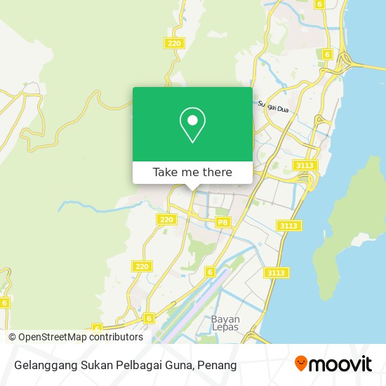 Gelanggang Sukan Pelbagai Guna map