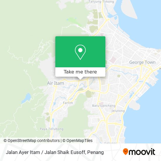 Peta Jalan Ayer Itam / Jalan Shaik Eusoff