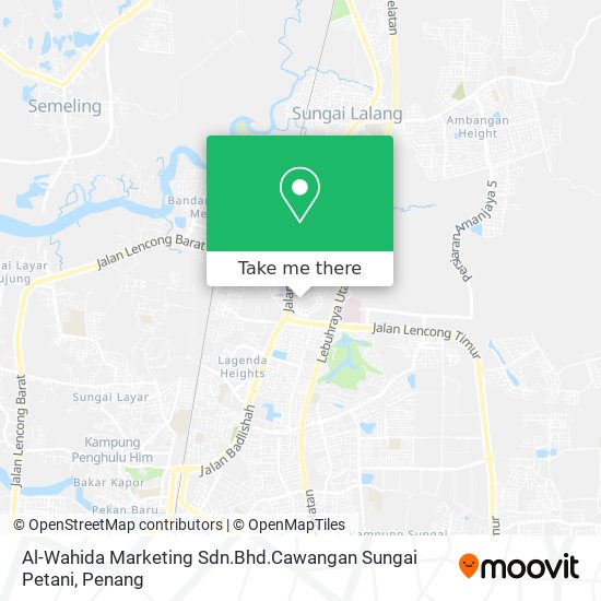 Al-Wahida Marketing Sdn.Bhd.Cawangan Sungai Petani map