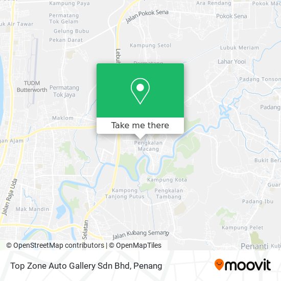 Peta Top Zone Auto Gallery Sdn Bhd