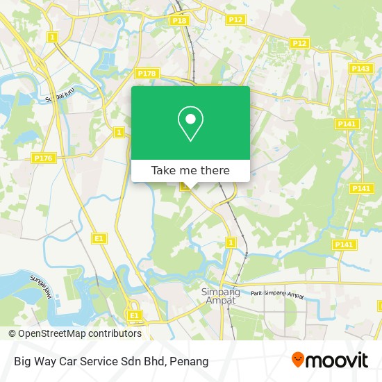 Peta Big Way Car Service Sdn Bhd