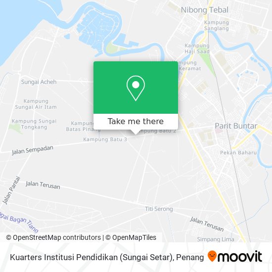 Peta Kuarters Institusi Pendidikan (Sungai Setar)