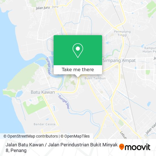 Peta Jalan Batu Kawan / Jalan Perindustrian Bukit Minyak 8