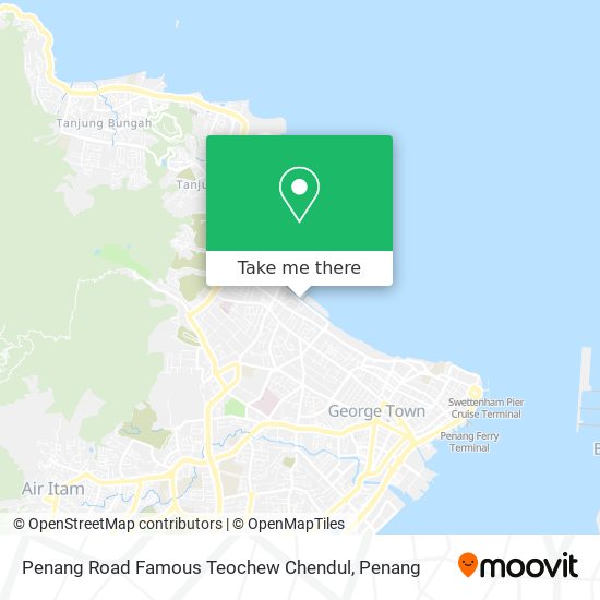 Peta Penang Road Famous Teochew Chendul