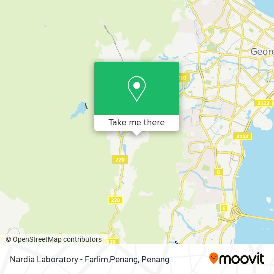 Peta Nardia Laboratory - Farlim,Penang